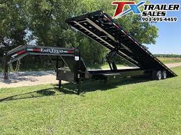 Gooseneck livestock trailers for sale. 2021 East Texas 102 X 40 Gooseneck Low Pro Deck Over Tilt 20k Flatbed Trailer Container Hauler Tx Trailer Sales In Petty Tx Trailer Dealer Near Fort Worth Tx Best