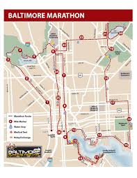 The relay takes you along the original marathon route. Marathon Baltimore Running Festival