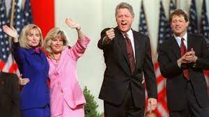 The pmrc (parent music resource group) was headed by al gore's then wife, tipper gore and susan baker, wife of bush i's then treasury secretary. Bill Clinton S Life And Career