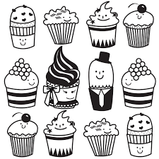 Download this vector fruit cupcake, cupcake clipart, fruit cupcakes, cup cake png clipart image with transparent. Orasnap Cartoon Simple Cupcake Drawing