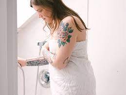 Use dove beauty bar, made with ¼ moisturizing cream for skin that's clean and smooth. Showering With A New Tattoo Everything You Need To Know