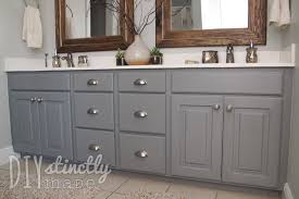 Never think of painting it. Painted Bathroom Cabinets Diystinctly Made
