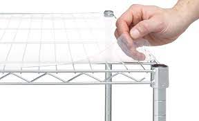 Made of clear pvc, this shelf mat overlay keeps small items from falling through your open grid shelves and can even help prevent. Hss Wire Shelf Liners For 18 X 48 Wire Shelf Opaque Plastic 5 Pack Walmart Com Walmart Com