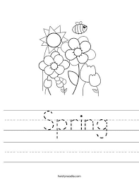 Spring Worksheet Twisty Noodle Spring Activities Spring Worksheet Spring Preschool Activities