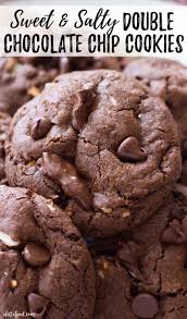 Luckily, most of the chips still made it into this batch of chewy double chocolate chip oatmeal cookies, which, as you can imagine, have become one of her fast favorites. Sweet And Salty Double Chocolate Chip Cookies A Latte Food
