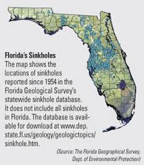 maps of sinkhole homes. sinkhole maps