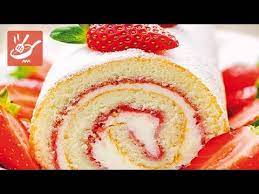 Vedrete quanto è facile fare un dolce morbido, goloso e fresco! Rotolo Alla Crema E Fragole Spadellandia Youtube