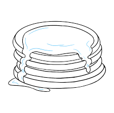 How To Draw Pancakes Really Easy Drawing Tutorial Drawing Tutorial Easy Easy Drawings Drawing Tutorial