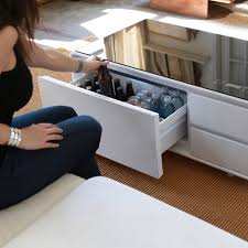There are two hidden outlets, usb charging ports, and two bluetooth speakers on typically, the smart coffee table rings in at $1,499, but right now it's on sale for $1,299, which is still a bit pricey, but did we mention it has a hidden refrigerator drawer?? Sobro Smart Coffee Table With Refrigerated Drawer White Best Buy Canada