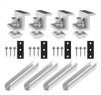 Solar Panel Bracket U-Rail Roof Rail Connector Bracket Roof Mounting Kit  Suitable for Metal Roof, Flat Roof, Sheet Roof