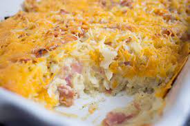 Cheesy Ham Hash Brown Casserole Coco And Ash Recipe Cheesy Ham Hash Brown Casserole Easy Casserole Recipes