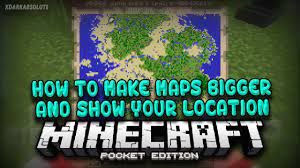 Mcpe How To Make Maps Bigger And Show Yourself On Maps In Minecraft Pe Map Minecraft Minecraft Map