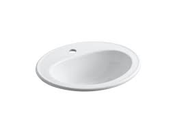 Vesla home modern oval 19x14 white porcelain ceramic bathroom vessel sink, ceramic basin bathroom sink for lavatory vanity cabinet 4.8 out of 5 stars 32 $68.99 $ 68. Drop In Sinks The Home Depot Canada