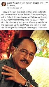 Veteran actor Robert Arevalo dies