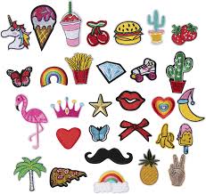 Also washing in delicate, or hand wash and laying flat, or clothes line to dry helps. Amazon Com Assorted Iron On Patches For Clothing Embroidering 30 Pieces Home Kitchen