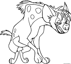Lion king hyena coloring pages. Shenzi Hyena Coloring Pages Printable