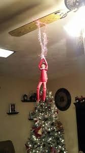 Elf Hanging From The Ceiling Fan Holiday Decor Elf Christmas Tree