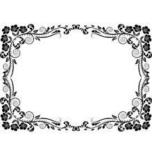 Silhouette Frame Flowers Vector Image On Vectorstock Silhouette Frames Flower Frame Jewel Tattoo