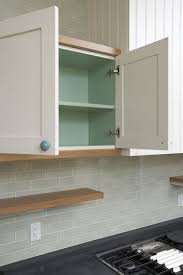 No Glass Doors A Beautiful Color On The Inside Of A Solid Door Cabinet Can Make You Smile Kitchen Cabinet Styles Paint Inside Cabinets Inside Kitchen Cabinets