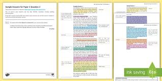 Paper 2 is the second part of the written examination for candidates taking the ib english a1 course. Aqa Language Paper 2 Question 2 Sample Answers Detectives
