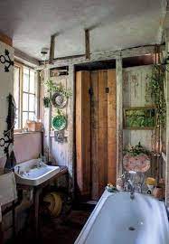 Arredare Il Bagno In Stile Shabby Chic Bagno In Stile Campestre Casa Bohemien Toilette Da Bagno Decorare Bagno Piccolo