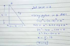 C = √(a² + b²) given angle and one leg; 5 B 18 If In A Triangle Ab 15 Cm Bc 14 Cm And Ac 13 Cm Find The Area Of Aabc And Hence Its Altitude Corrosponding To Side Bc V3 2