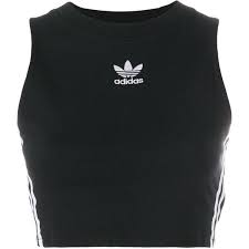 Black Adidas Crop Top Adidas Cropped Tank Top 1 795 Php Liked On Polyvore Featuring Tops Crop Top Black And Adidas Stretchy Crop Tops Cropped Tank Top Adidas Tank Top