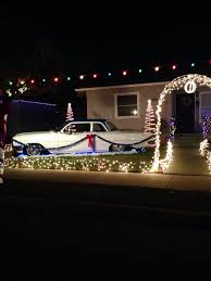 Using A Classic Car As A Christmas Decoration Christmas Lights Classic Cars Lights