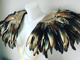 Birds Of A Feather Festival 2020 Gold Feather Festival Epaulettes Festival Feather Wings Etsy In 2020 Gold Feathers Feather Wings Feather