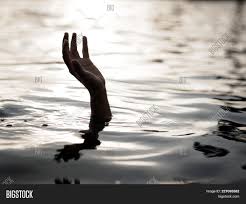 Drowning victim woman with full make up floating in the water. Drowning Victims Hand Image Photo Free Trial Bigstock