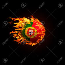Please contact us if you want to publish a portugal wallpaper on our site. A Soccer Ball With The Flag Of Portugal Burning With Fire Flies Stock Photo Picture And Royalty Free Image Image 98843437