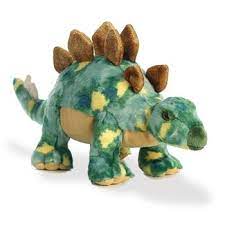 Green Stegosaurus Stuffed Animal Aurora Pelucia Dinossauros Dinossauro