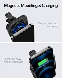 Halolock Magnetic Wireless Car Charger Mount For Iphone 12 Supports Magsafe Esr