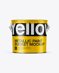 Download 3l Metallic Paint Bucket Psd Mockup Front View Eye Level Shot Psd Mockups Free Download Yellowimages Mockups