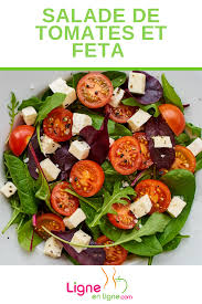 Salade De Tomates Et Feta Plat Minceur Plat Salade Tomate
