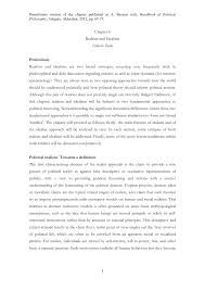 Pdf Realism And Idealism