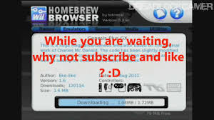 Wii Install Any Emulator With Homebrew Browser Youtube Home Brewing Wii Browser