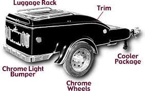 Time Out Dart Original Pull Behind Motorcycle Trailer Motorcycle Trailer Luggage Rack