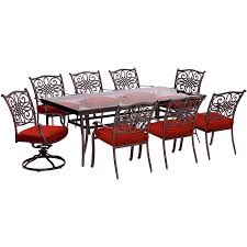 Prior to the strategist, she was a writer at curbed, and before that was wes anderson's assistant. Hanover Outdoor Furniture Tradtions 9 Piece Red Frame Patio Set With Red Hanover Cushion S Included In The Patio Dining Sets Department At Lowes Com