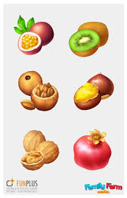 Fruits And Dry Fruits Funplus Game On Artstation At Https Www Artstation Com Artwork 1bdj2 Cute Food Art Fruit Icons Fruit Splash