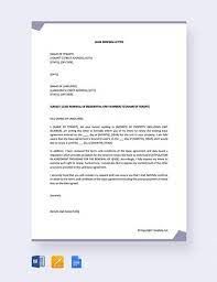 Sample rental agreement letter template 12 free documents in word. Free 12 Lease Renewal Letter Templates In Pdf Ms Word Pages Google Docs