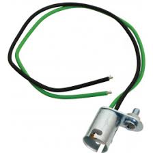 Ford Ford Model A Ford Tail Light Bulb Socket Double Contact 11 16 Outer Diameter With Pigtail Wire For Offset Pin Bulbs A13412 Macs Auto Parts