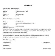 Surat kuasa membuat rekening baru. Download Contoh Surat Kuasa Pengurusan Balik Nama Sertifikat Tanah