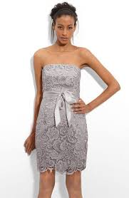 Adrianna Papell Strapless Lace Sheath Dress Nordstrom Lace Dress Champagne Bridesmaid Dresses Short Short Bridesmaid Dresses