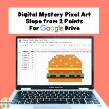 Calculating Slope From 2 Points Digital Mystery Pixel Art Pixel Art Calculating Slope Algebra Resources