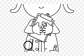 Science clipart black and white png. Scientist Clipart Elementary Science Doctor Clipart Black And White Png Download 5541817 Pikpng