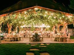 Gorgeous Reception Space At Night Grand Lake Wedding Photo By Rachel Havel Night Wedding Photos Outdoor Wedding Wedding Inside