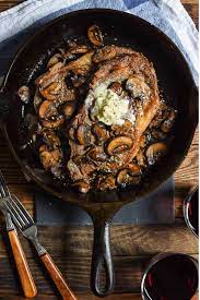 Homemade salisbury steak recipe in mushroom gravy | savory nothings. Cast Iron Ribeye With Garlic Mushrooms In Under 30 Min Neighborfood