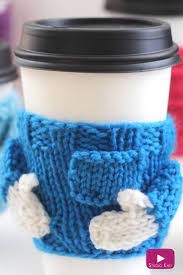 For example you can start with dressing up your cups into some cozy warmers. Coffee Cozy Sweater Knitting Pattern Studio Knit