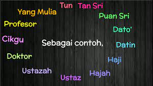Gelaran, pendeta, kongres, persuratan, sastera, linguistik, konvokesyen. Bm Kata Gelaran Youtube